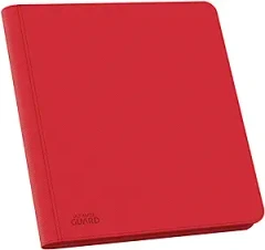 Ultimate Guard Zipfolio QuadRow Xenoskin - 24-Pocket - Red